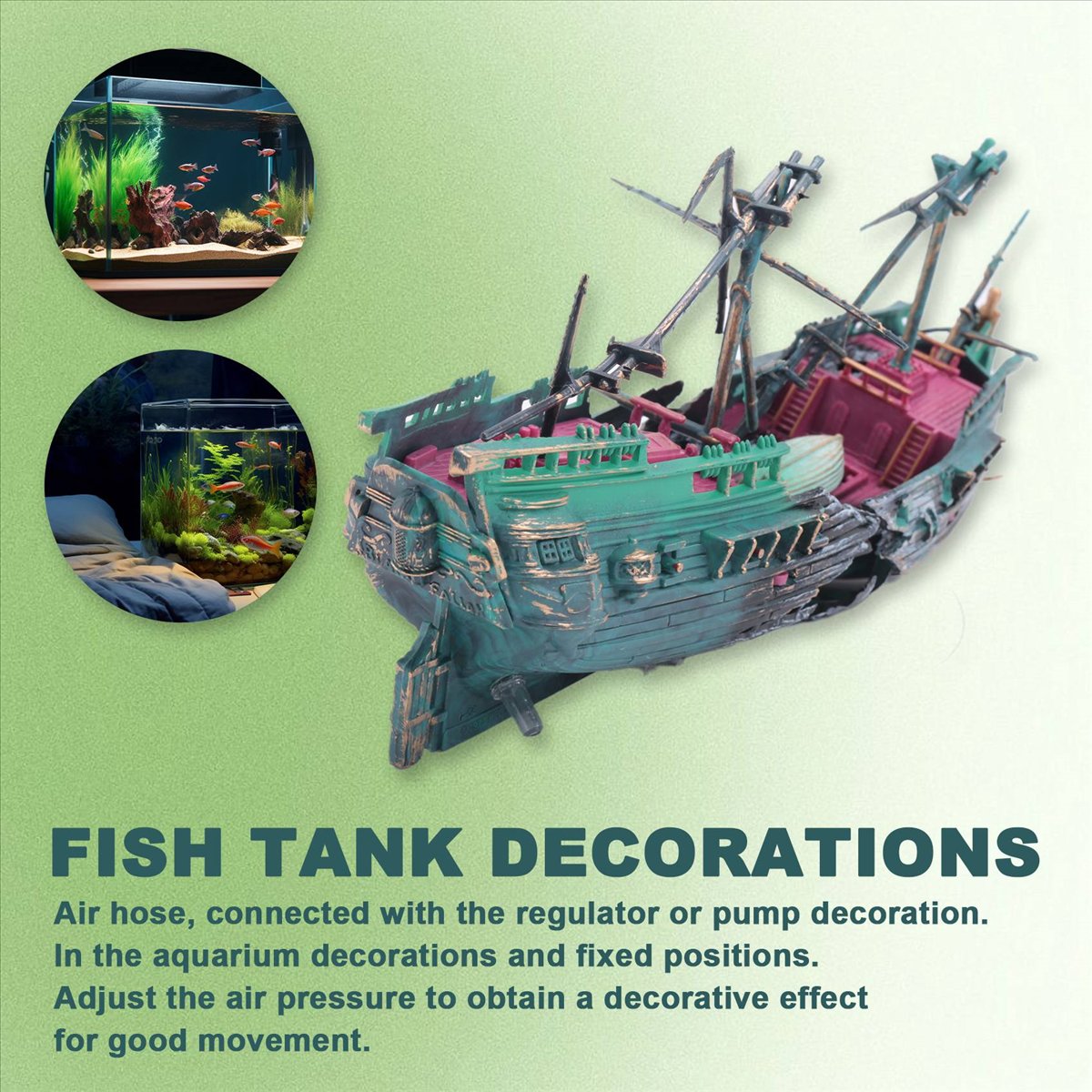 Aquarium Decor - 【ABFS】Grande Set di Decorazioni per Acquario