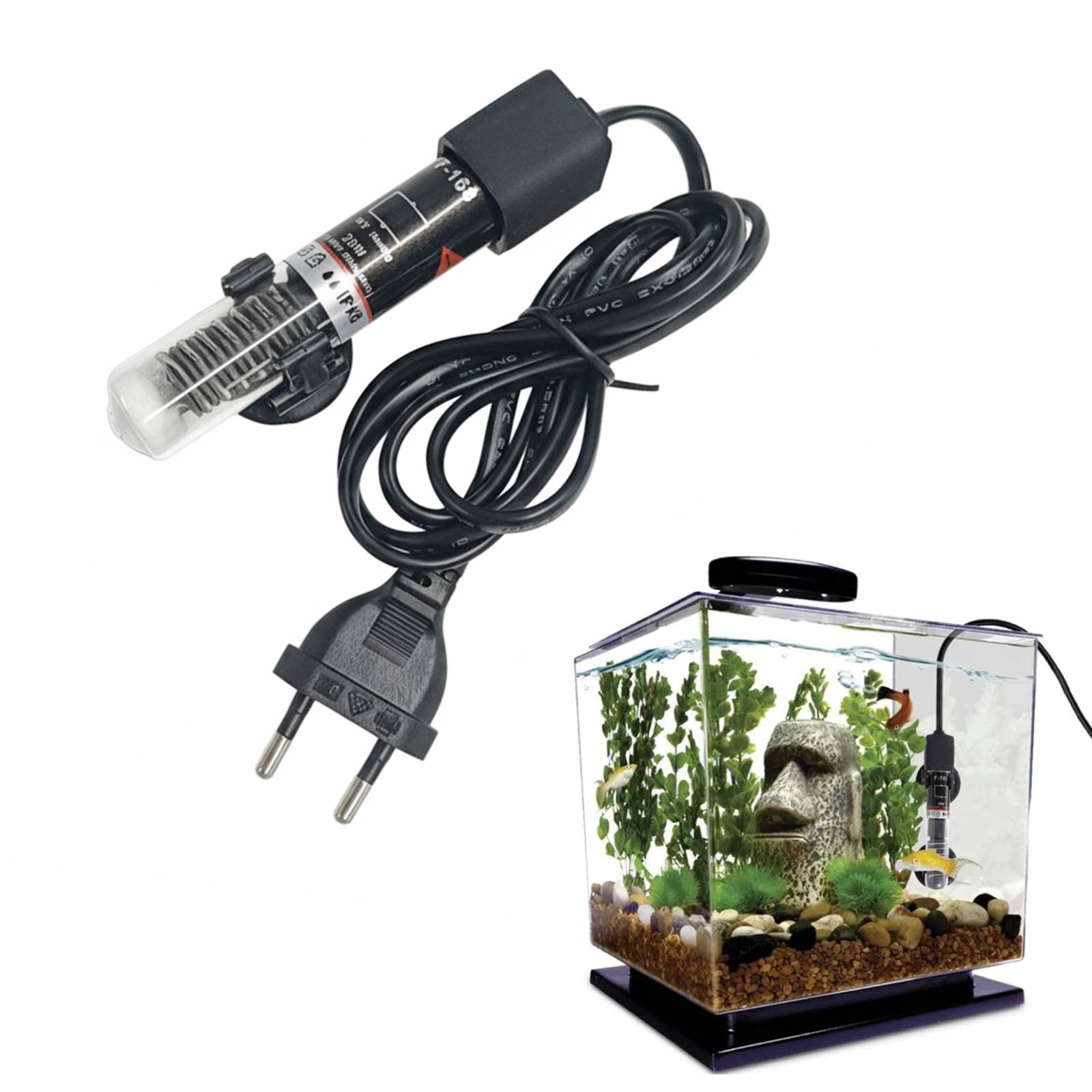Fish Tank Heater - Mini riscaldatore per acquario sommergibile per