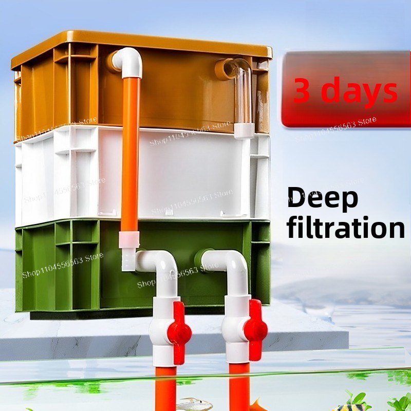 Fish Tank Filter - Scatola di Filtraggio per Acquario, Sistema