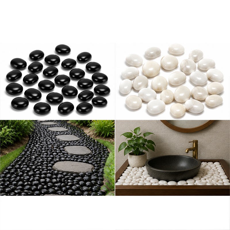 Pietre di fiume lucidate bianc - Fish Aquarium Home recensione e prezzo