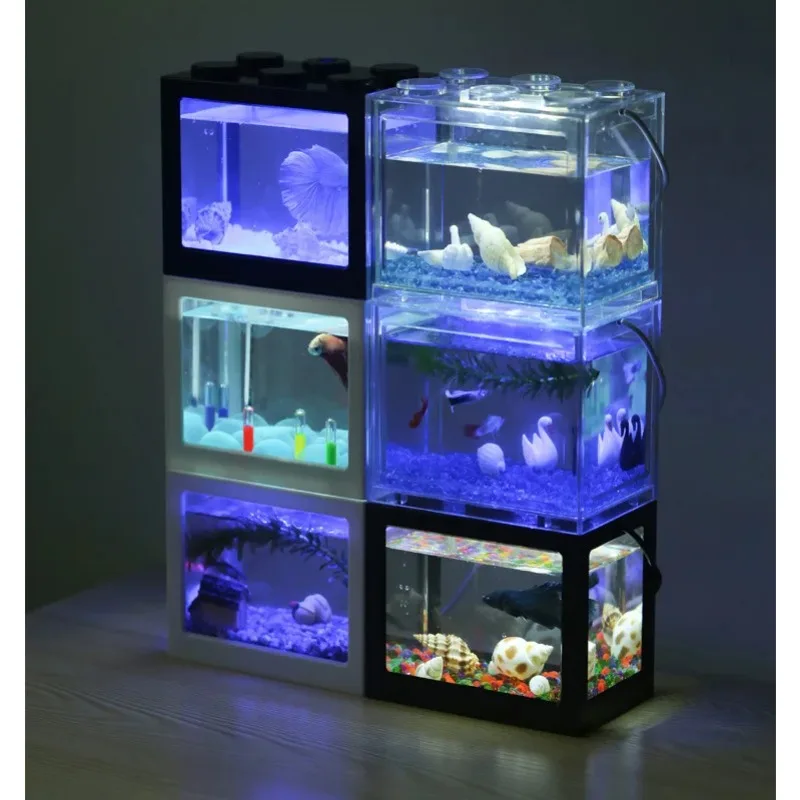 1L USB LED Desktop Mini Acquar - Betta Fish Tank recensione e prezzo
