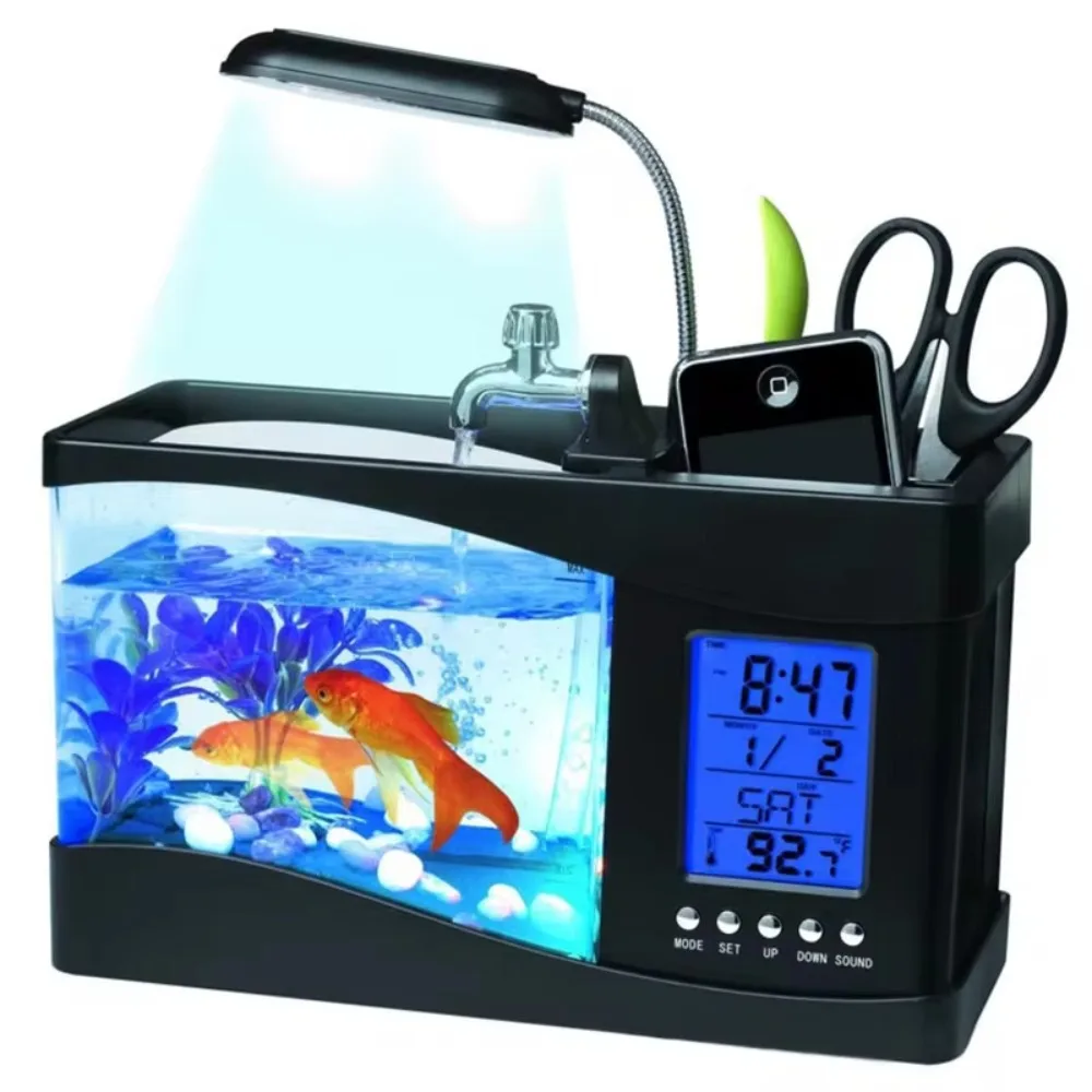 Acquario Mini acquario con pom - Aquarium Light recensione e prezzo